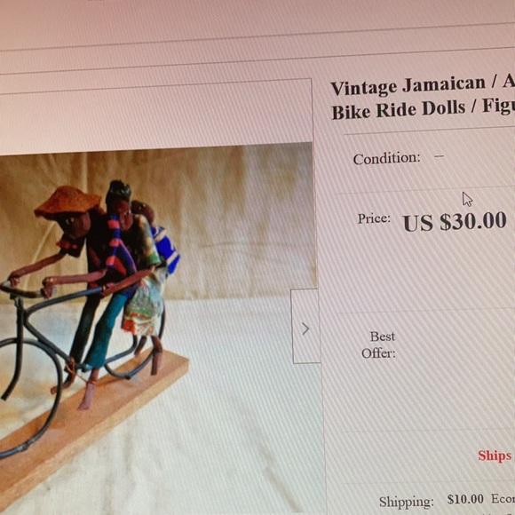 Vintage hand made Jamaican folk art figurine - Picture 7 of 7